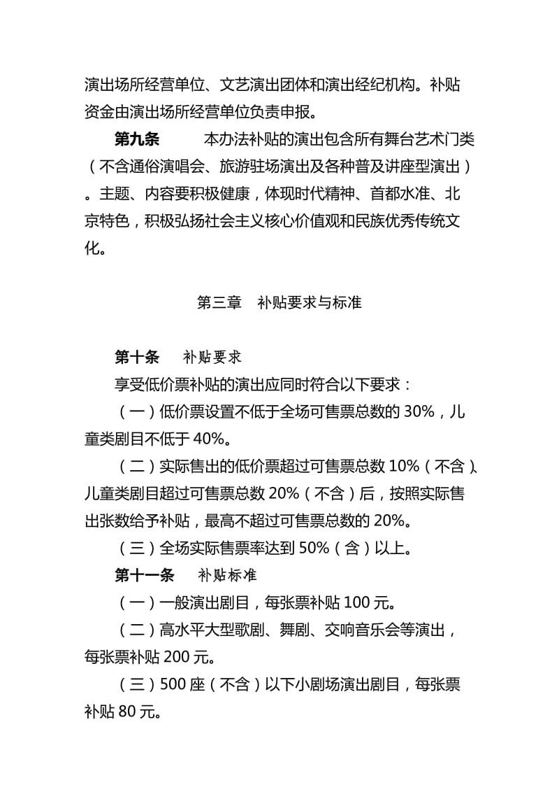 北京市惠民低價(jià)票演出補(bǔ)貼項(xiàng)目管理辦法對演出場所經(jīng)營的影響與優(yōu)化建議